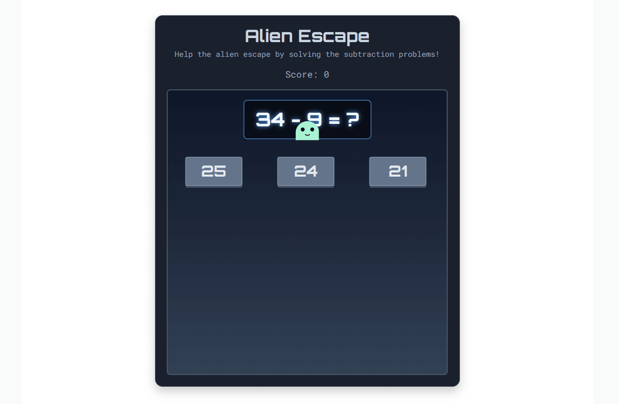 Alien Escape Game